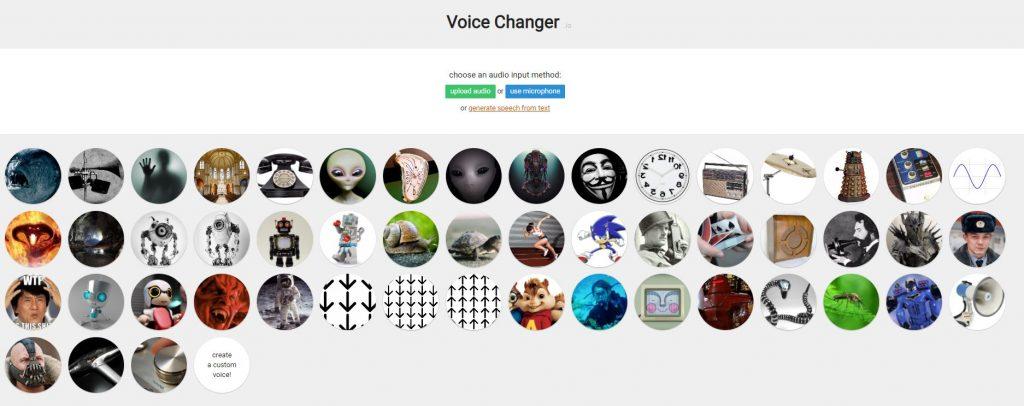 voicechanger.io modulador de voz online