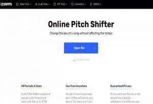 Online Pitch Shifter MP3cut - Modificador de audio online