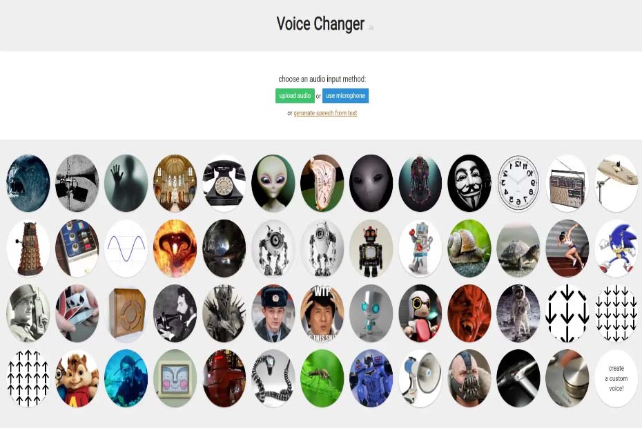 modulador de voz online voicechanger.io
